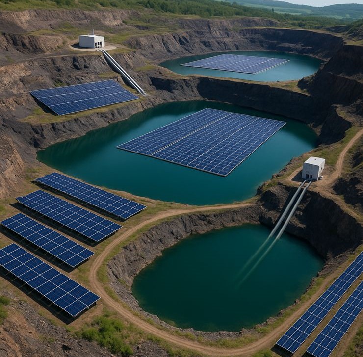 La imagen, obtenida con chatGPT (IA), nos ilustra sobre el tipo de proyecto propuesto en la universidad canadiense para las minas del Cesar.