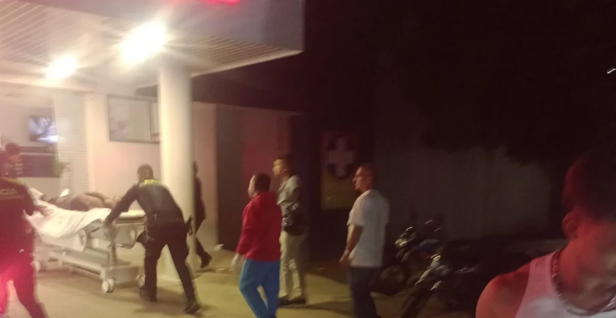 Tres hombres resultaron heridos durante un ataque a bala. Foto: cortesía.