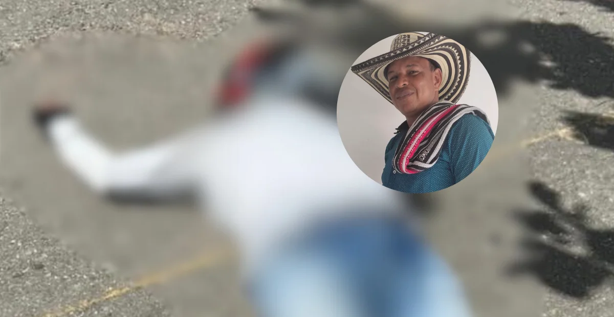 Elkin López García, de 49 años, asesinado a tiros en Curumaní. Foto: Cortesía.