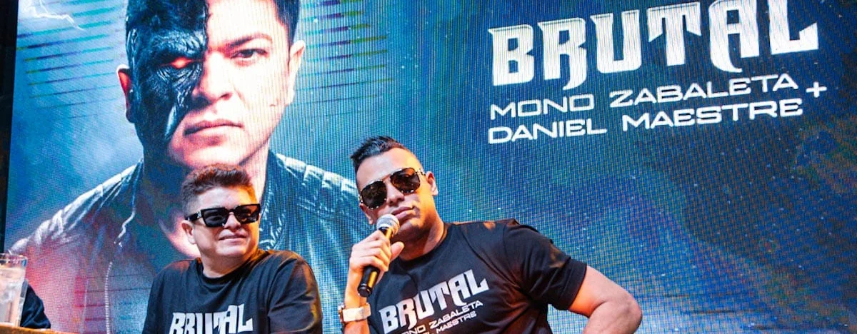 Mono Zabaleta y Daniel Maestre durante la rueda de prensa del álbum ‘Brutal’ en Valledupar. FOTO: JESÚS OCHOA/EL PILÓN.