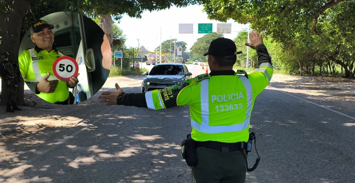 Operativos de tránsito reforzaron la movilidad en Valledupar durante el puente festivo. Foto: Cortesía.