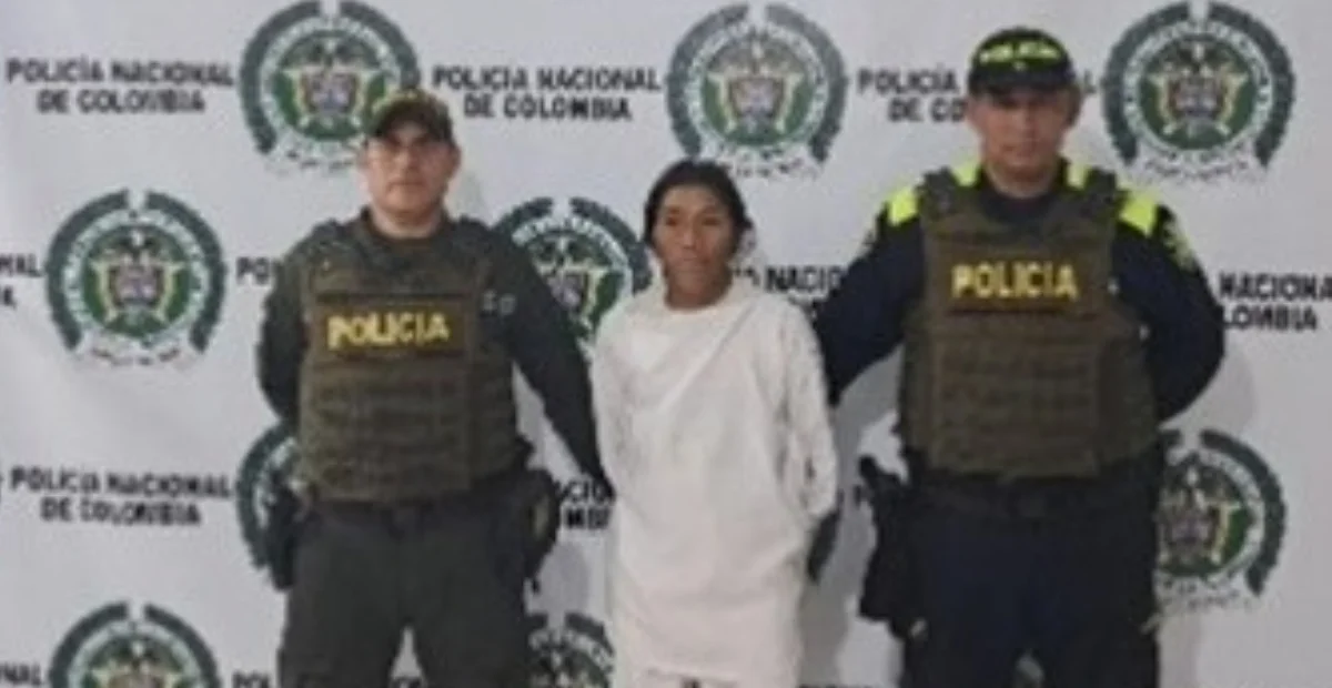 Rafael Hilario Chimuquero fue capturado en el resguardo indígena Wiwa Tezhumke por tentativa de homicidio. Foto: Policía.