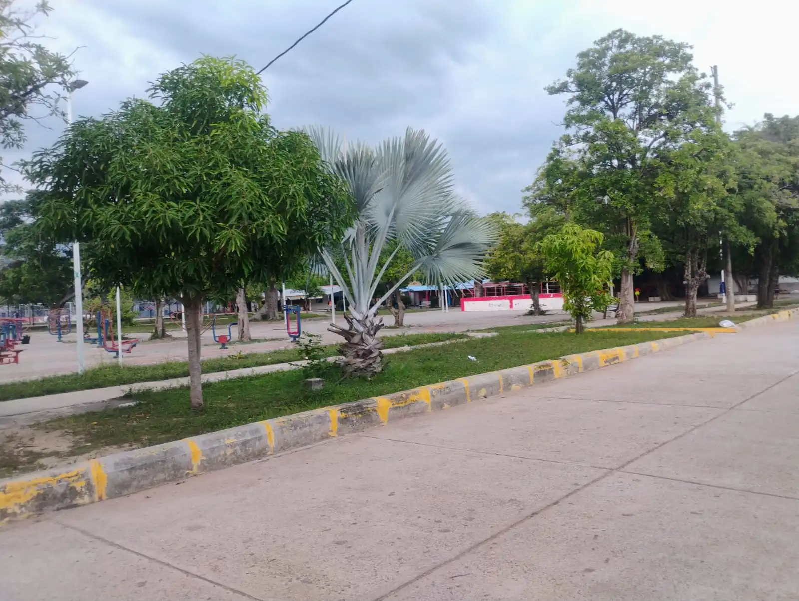 Antiguo puesto de votación en el corregimiento de Mariangola, el colegio Juana de Atuesta, en la plaza principal. Foto: Cortesía.