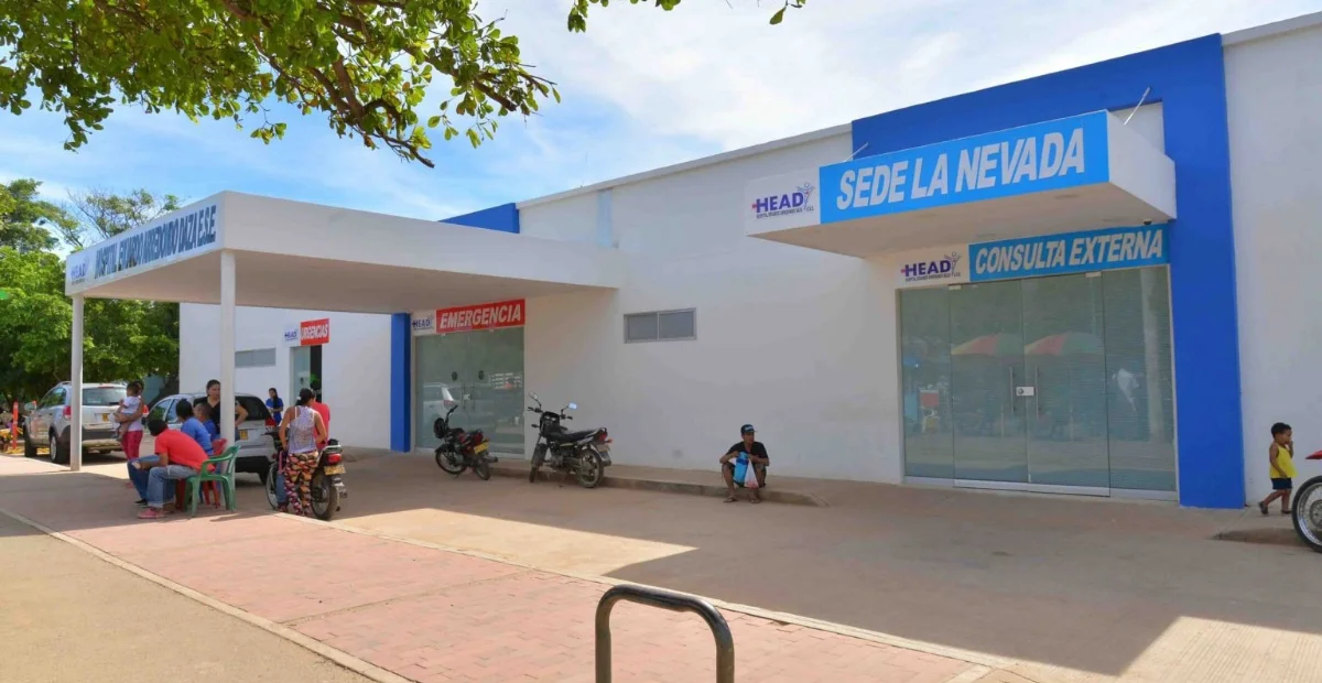 Hospital Eduardo Arredondo Daza, sede La Nevada, donde fueron trasladados los dos hombres heridos. Foto: cortesía.
