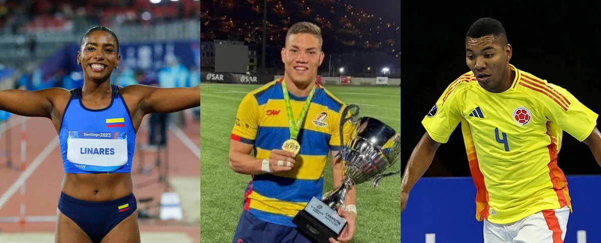 Natalia Linares (atletismo), Andrés Tellez (rugby seven) y Jeiner Galindo (futsal) serán los cesarenses presentes en los Bolivarianos 2025.