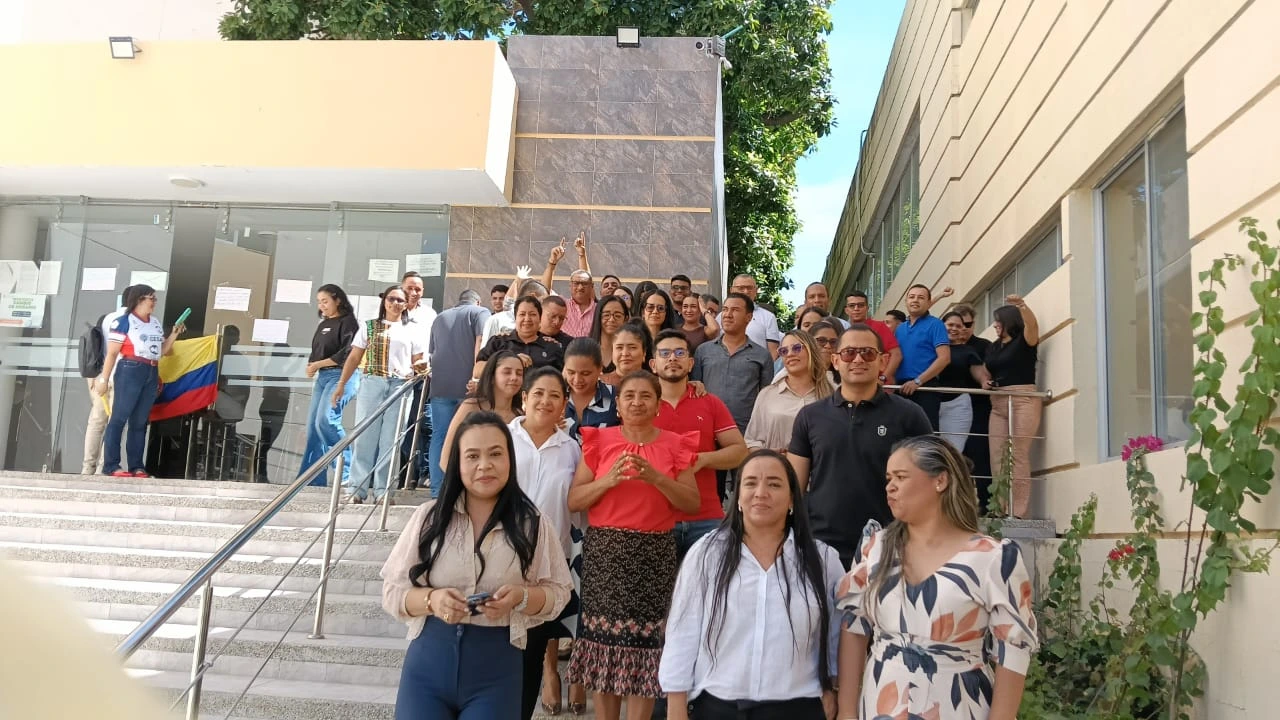 La protesta tuvo lugar en las entidades de la Rama Judicial del Cesar este jueves.