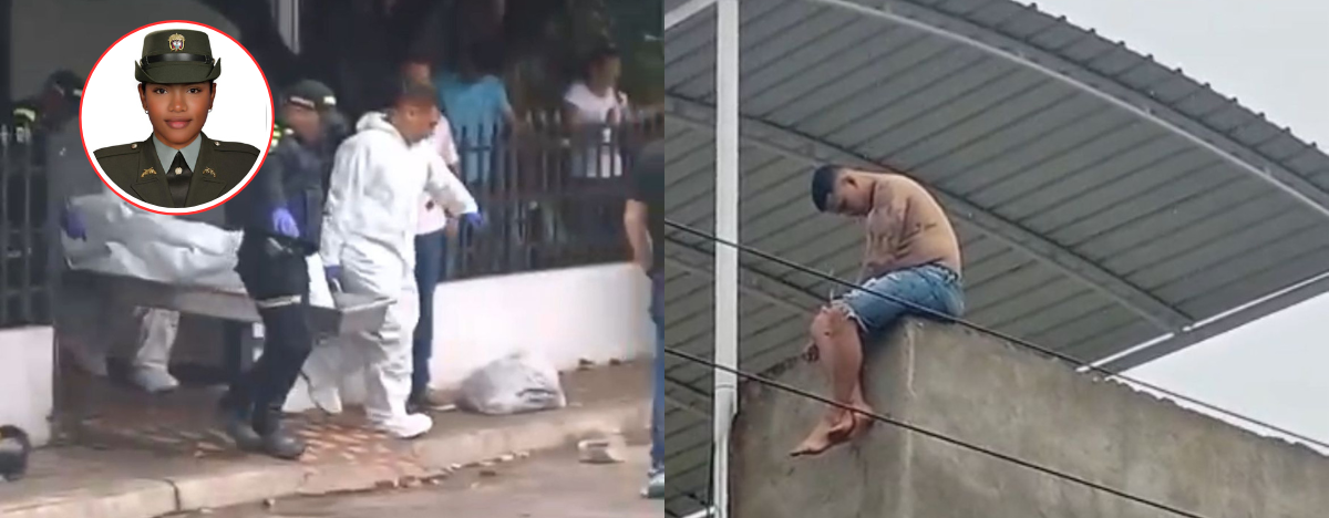 Giovani Mauricio Durán Quintero intentó suicidarse tras asesinar a su pareja. FOTO: CAPTURA VIDEO.