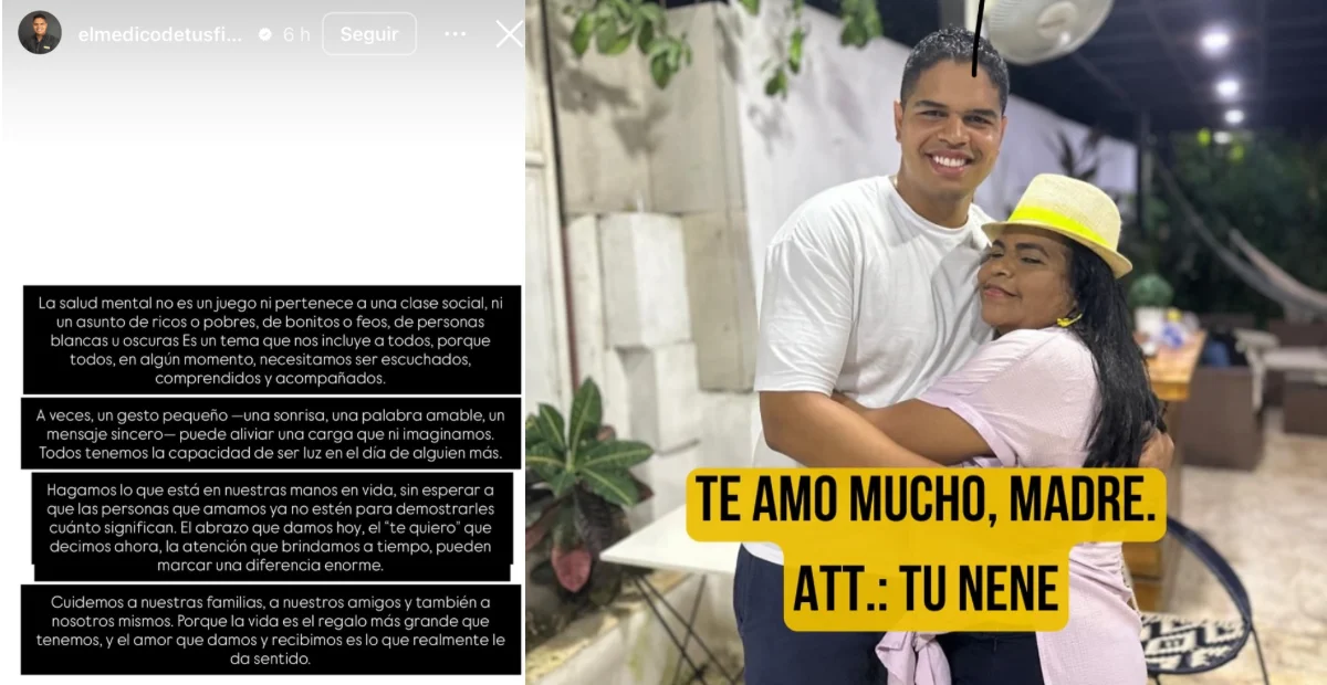 Las palabras de Félix reavivan la discusión sobre el acompañamiento y la atención en salud mental. Foto: cortesía.