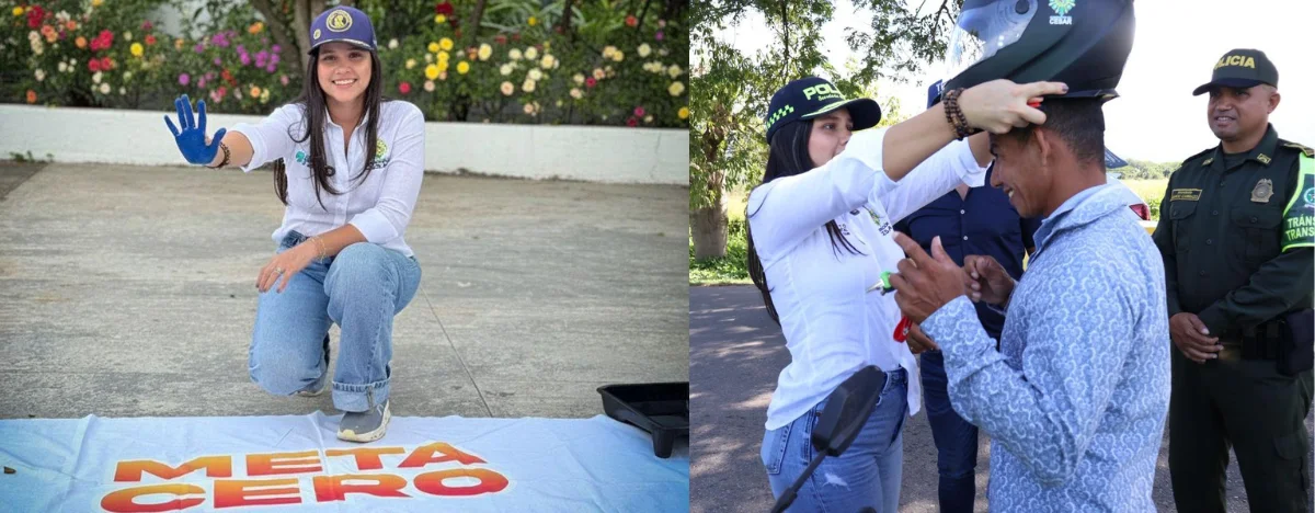  Diana Daza, directora de IDTRACESAR, participará en el Foro de Seguridad Vial y en la feria con la campaña ‘Meta Cero’. FOTO: CORTESÍA. 