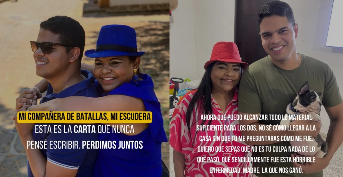 Félix Ladrón de Guevara despidió a su madre con un mensaje que generó apoyo y solidaridad en redes sociales. Foto: cortesía.