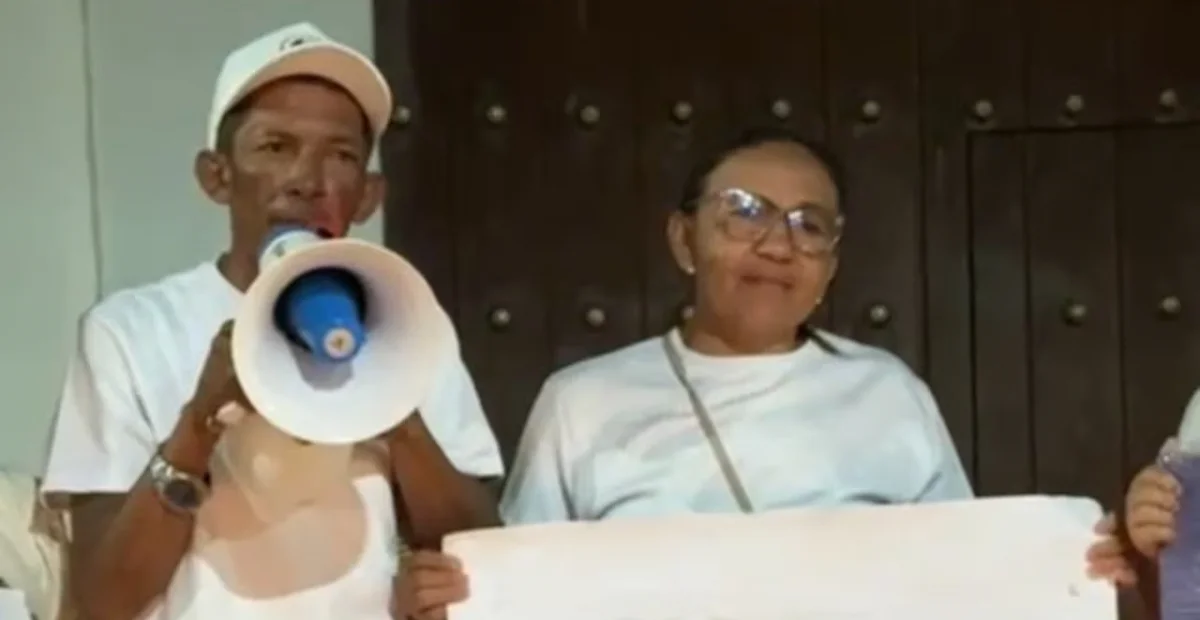 Familiares del soldado Víctor Hugo Yepes imploran por su liberación tras tres días de secuestro en el Cauca. Foto: cortesía.
