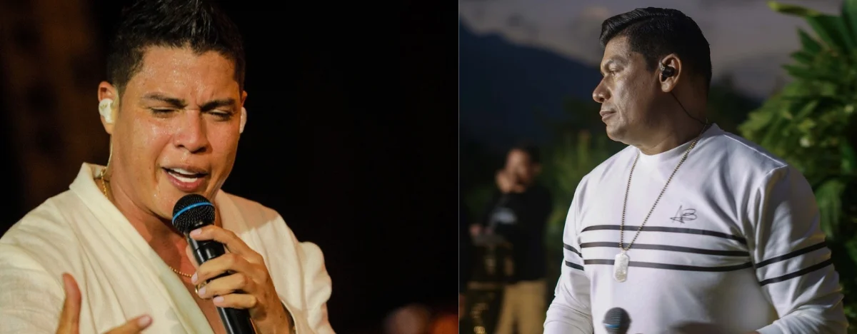 Rafa Pérez y Álex Manga grabaron ‘Si no me falla el corazón’ de la autoría de Omar Geles. FOTO: REDES SOCIALES.