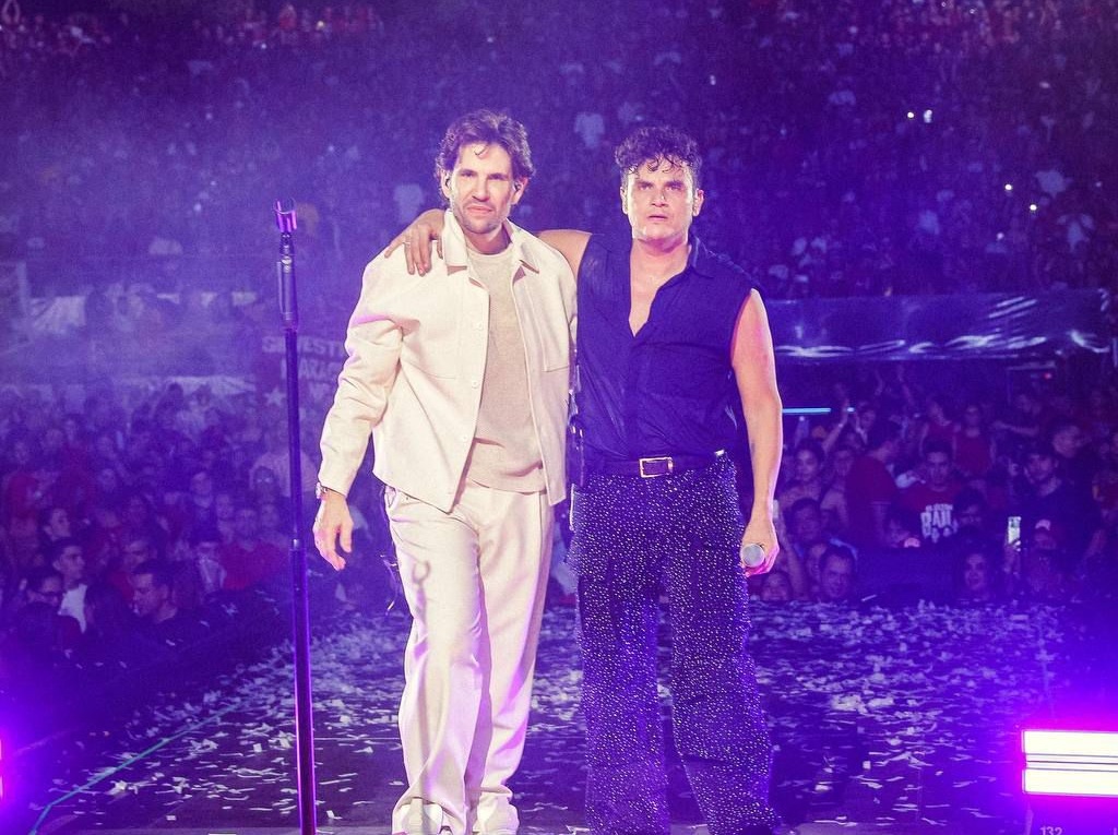 Silvestre y Juancho se reencontraron después de 13 años para lanzar 'El Último Baile'. FOTO: TELEGRAM SILVESTRE DANGOND.