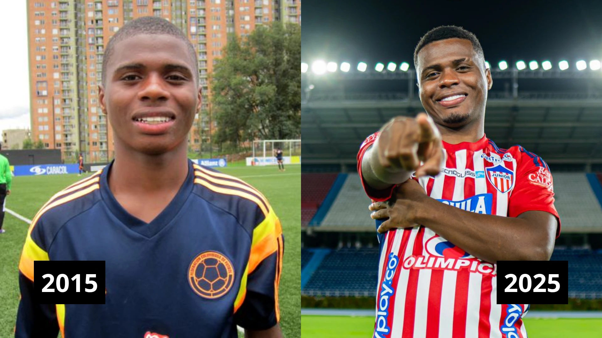 Déiber Caicedo participó vistiendo la camiseta de Colombia.