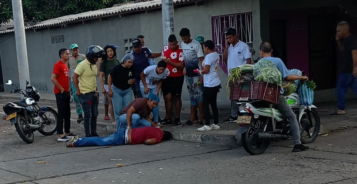 El hecho ocurrió en la transversal 23 con 19B, donde la víctima se encontraba sentada cuando fue atacada. Foto: cortesía.