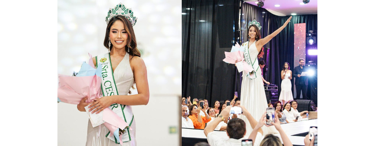 María Camila Tamayo, Señorita Cesar 2025 al Concurso Nacional de Belleza. FOTO: JESÚS OCHOA.