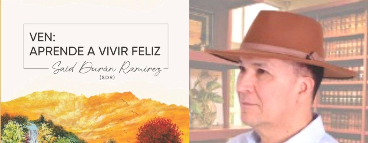 El libro ‘Ven: aprende a vivir feliz’ será presentado en el Banco de la República de Valledupar. FOTO: CORTESÍA.