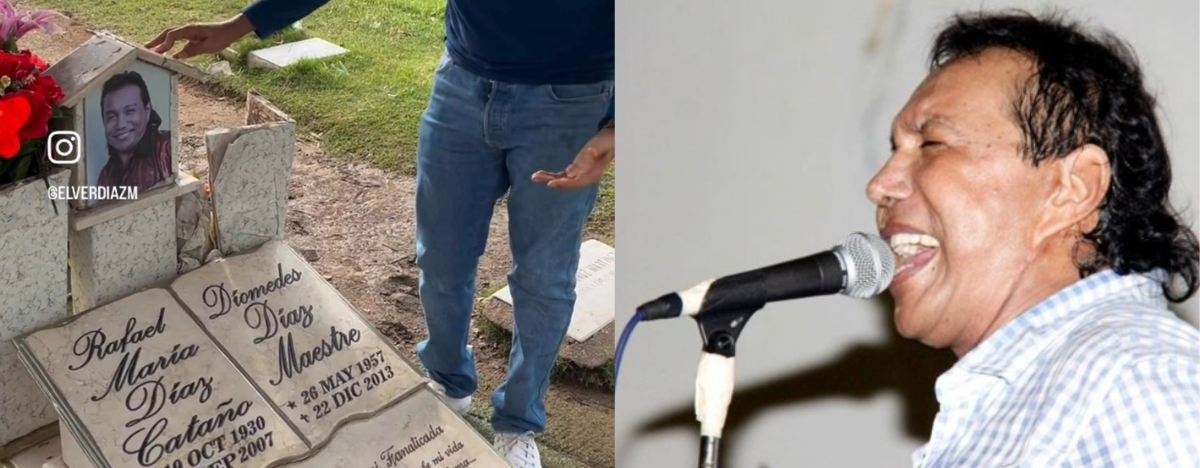 La tumba de Diomedes Díaz está en Jardines de Ecce Homo. FOTO: CAPTURA VIDEO/ARCHIVO.