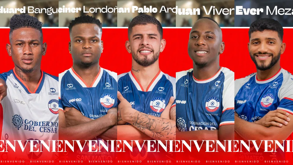 Los refuerzos que fueron oficializados por Alianza Valledupar.