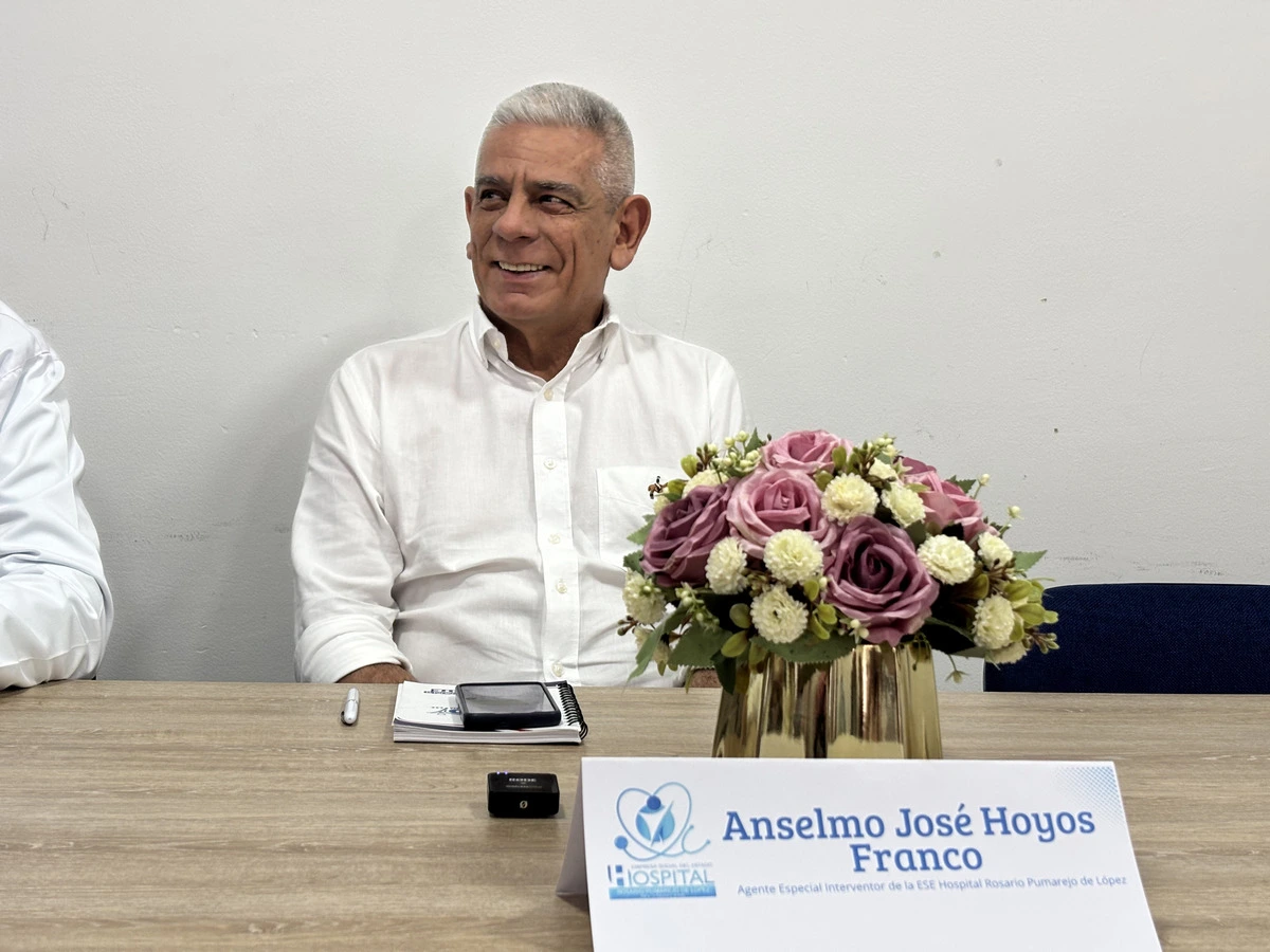Anselmo Hoyos, agente interventor del Hospital Rosario Pumarejo de López desde el 28 de noviembre del 2025. Foto: EL PILÓN.