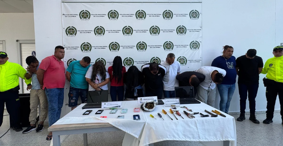 Grupo delincuencial ‘Los Rancho Solo’, señalado de cometer hurtos en viviendas bajo la modalidad ventosa en Valledupar. Foto: EL PILÓN.