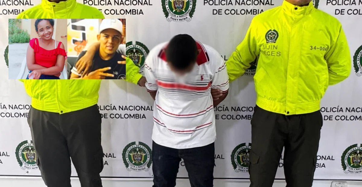 Kevin Villalobo fue capturado por el homicidio de Julio Tapias y el ataque a su excompañera en Bosconia. Foto: Policía.