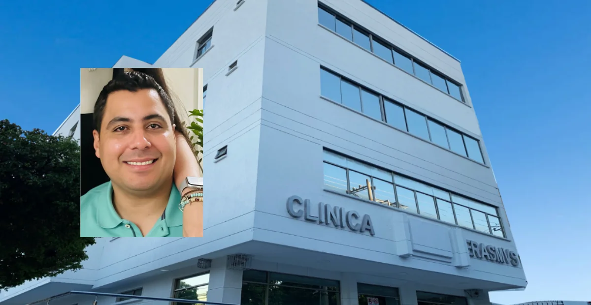 El compositor Jorge Mario Gutiérrez permanece en la Clínica Erasmo, donde recibe atención en UCI tras resultar herido en un intento de atraco. Foto: Cortesía.