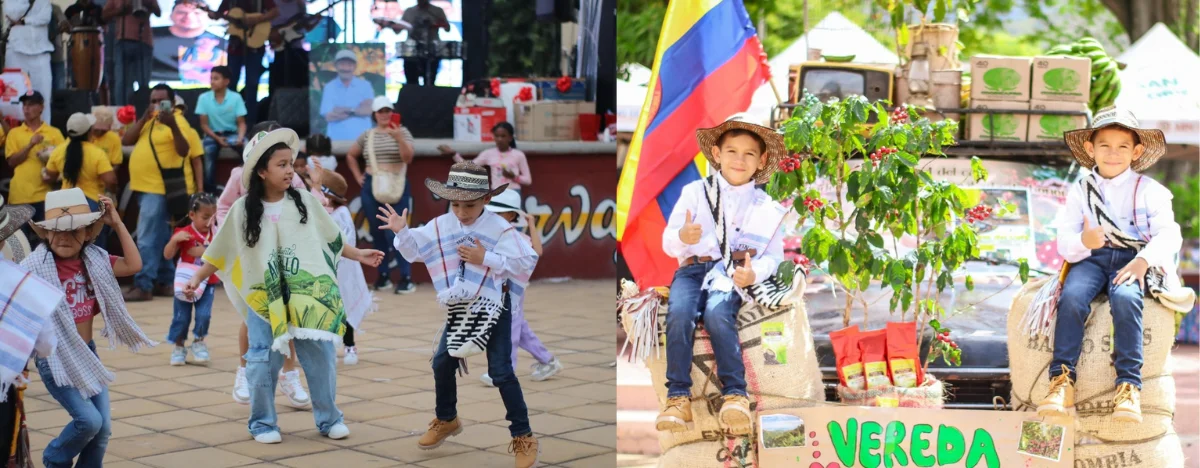 El Festival del Café rinde homenaje a familias campesinas del corregimiento de Medialuna. FOTO: CORTESÍA.