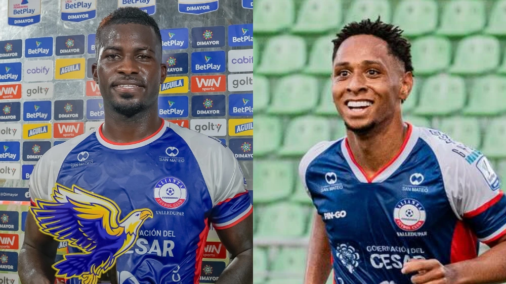 Carlos Lucumí (izquierda) y Mayer Gil también podrían salir de Alianza Valledupar.