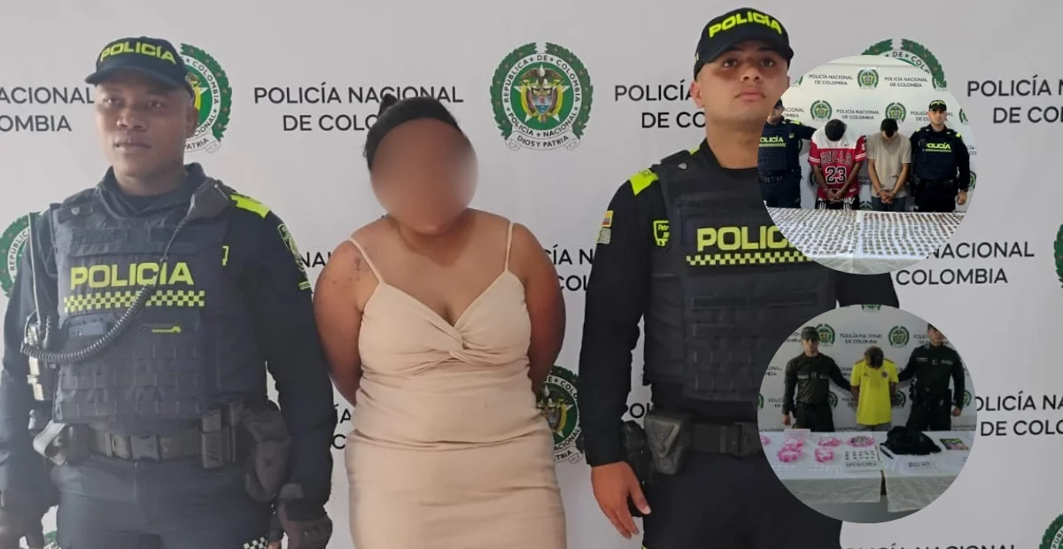 Alias ‘Tania’, señalada de integrar la estructura del Clan del Golfo, en el municipio de Bosconia. Foto: Policía.
