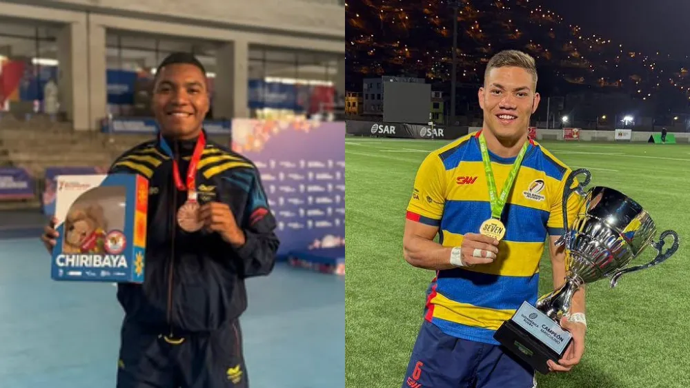 Jeiner Galindo y Andrés Téllez ganaron medalla en los Juegos Bolivarianos 2025.