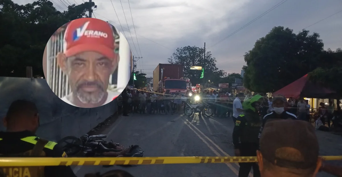 Lugar donde ocurrió el accidente que costó la vida a Julio Alberto Glen Cárdenas en el municipio de Curumaní. Foto: cortesía.