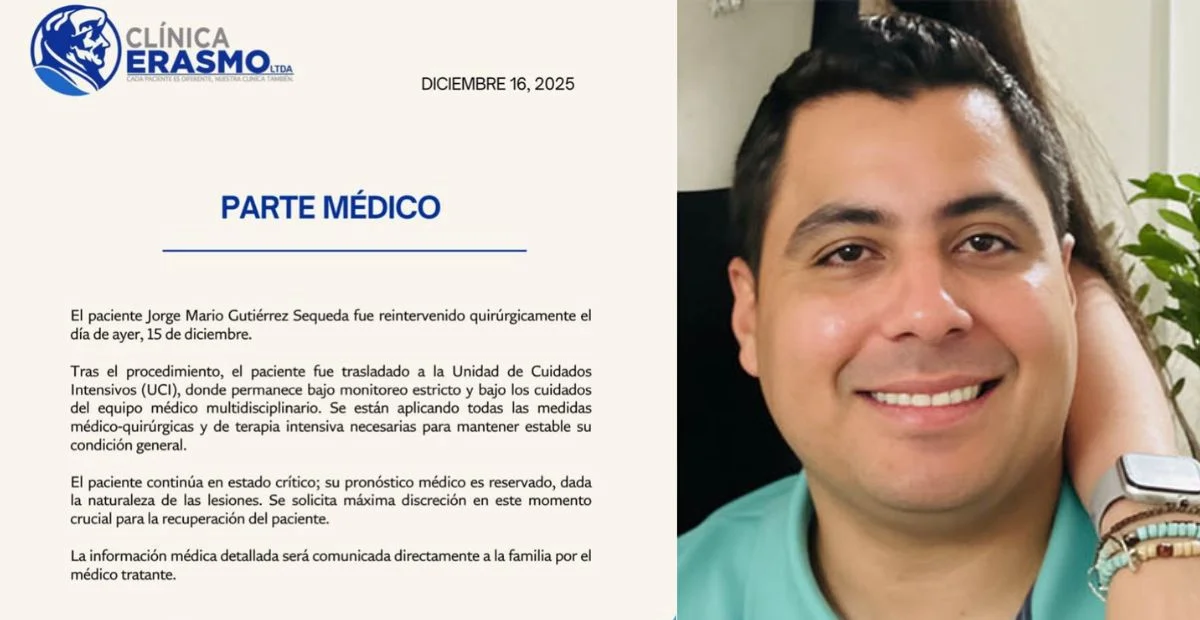 El compositor permanece bajo monitoreo estricto y la atención permanente de un equipo médico multidisciplinario. Foto: cortesía.