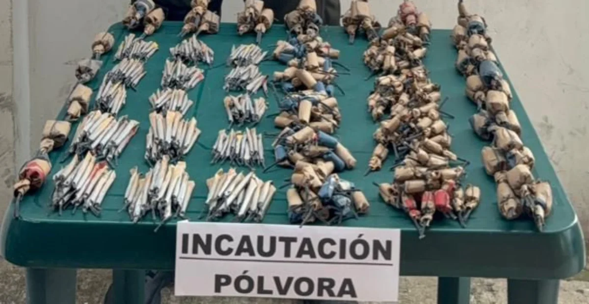 Totes incautados en Bosconia durante operativo de la Seccional de Tránsito y Transporte. Foto: Policía.