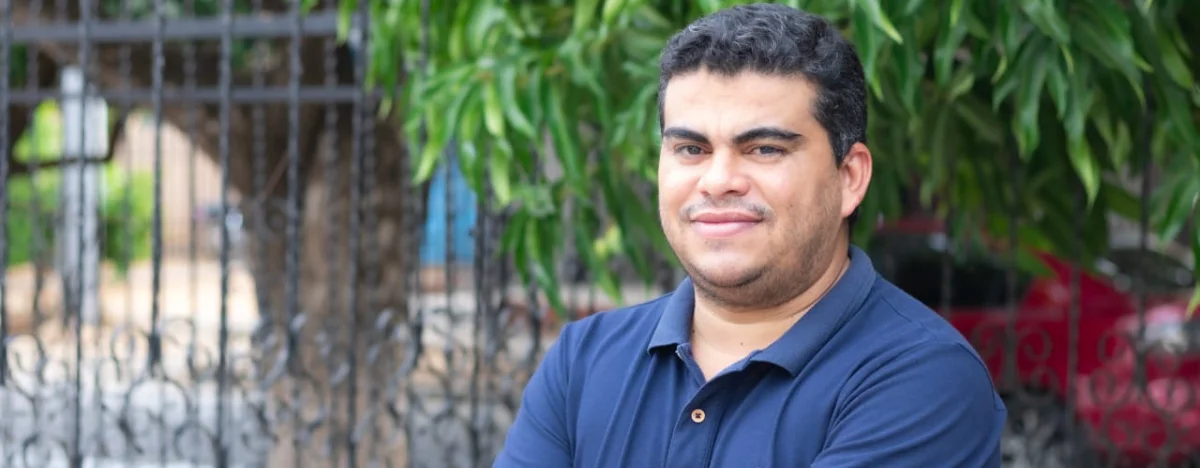 Jorge Luis Guerra, escritor homenajeado en el Festival de Poesía de San Diego (Cesar). FOTO: CORTESÍA.