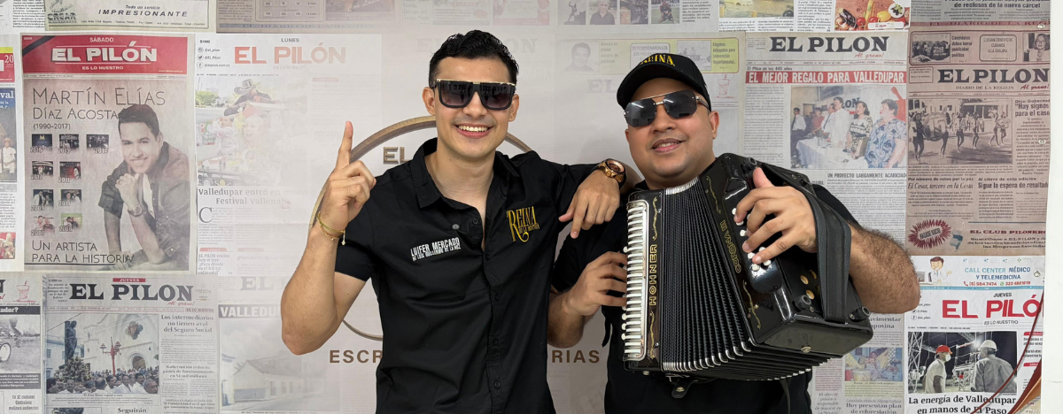 Luis Fernando Mercado y Luis Guillermo de la Hoz visitaron EL PILÓN para promocionar su nuevo sencillo. FOTO: JESÚS OCHOA/ EL PILÓN.