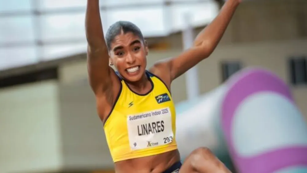 Natalia Linares comenzó el 2025 brillando en el Sudamericano Indoor de Cochabamba, Bolivia.