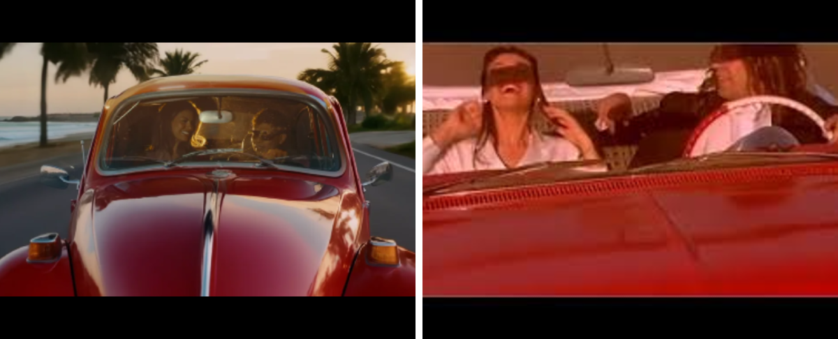 El videoclip de la canción hace una analogía al original realizado por los argentinos.