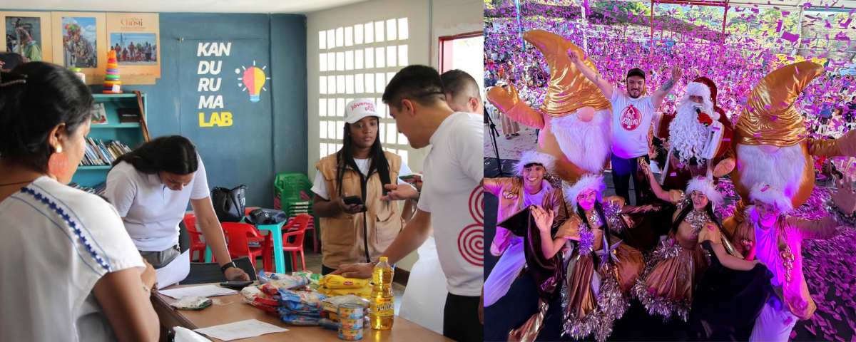 La ministra de Igualdad y Equidad anuncia recursos para alcantarillado durante NavIgualdad, junto a 1.000 personas y Jóvenes en Paz en Atánquez. Foto: MinIgualdad.​