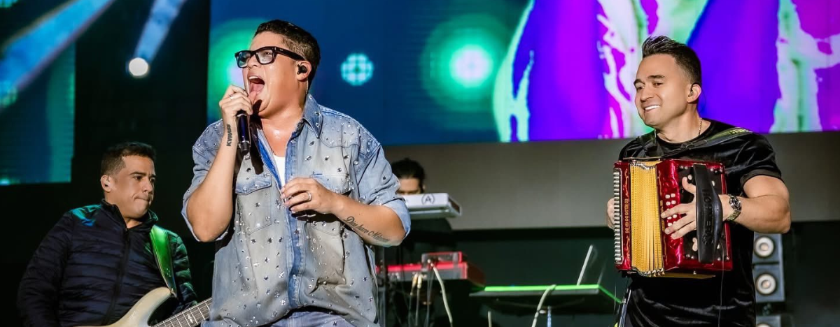 Rafa Pérez y Sergio Luis Rodríguez en concierto. FOTO: REDES SOCIALES.