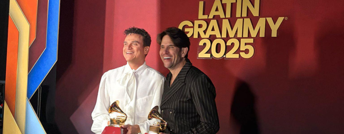 Silvestre Dangond y Juancho de la Espriella ganaron el Latin Grammy en Las Vegas. FOTO: REDES SOCIALES.