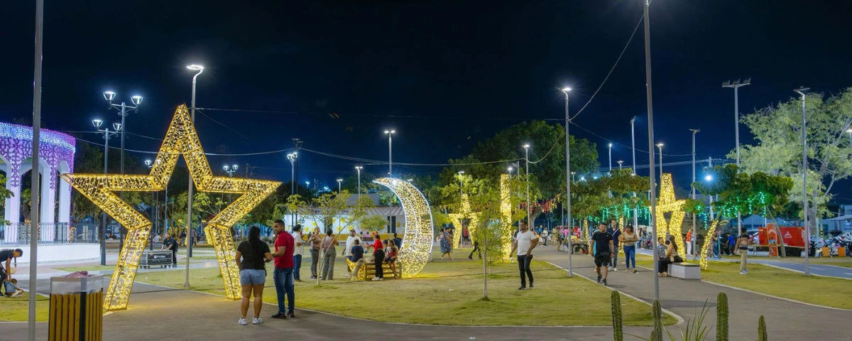 Alumbrado navideño en Valledupar