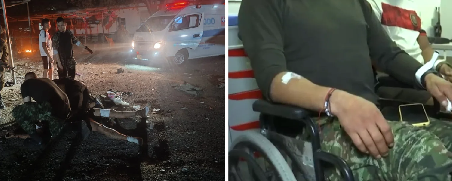 El militar hace parte de uno de los sobrevivientes del atentando en Aguachica / Captura de RCN