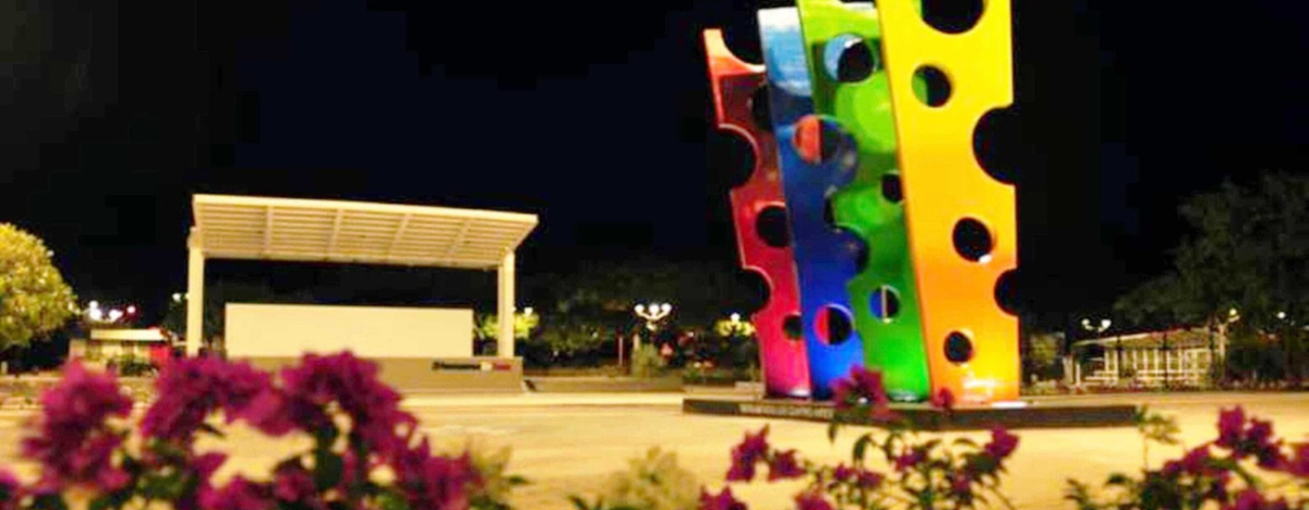 Plaza Fredy Molina del corregimiento de Patillal. FOTO: CORTESÍA.