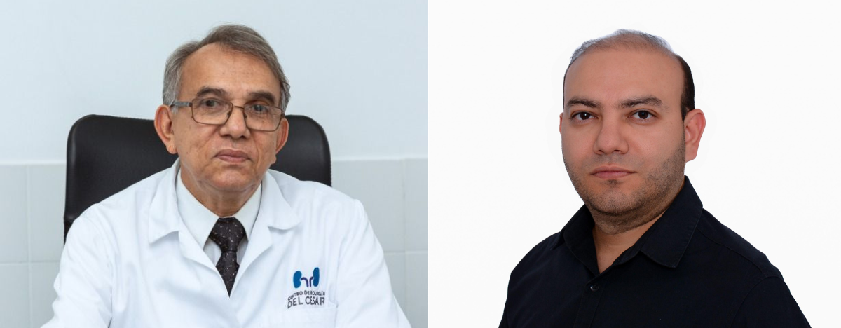 Médico Oswaldo Angulo Arévalo y su hijo Oswaldo Mauricio. FOTO: CORTESÍA.