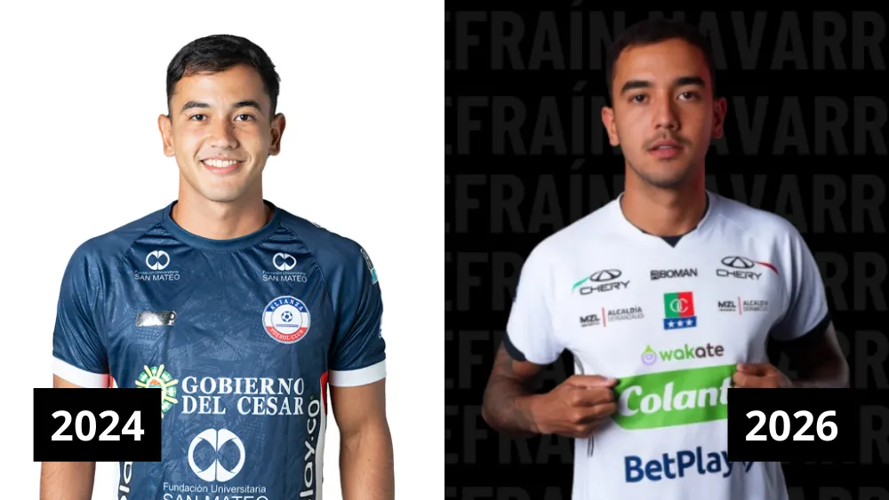 Efraín Navarro actualmente juega en Once Caldas.