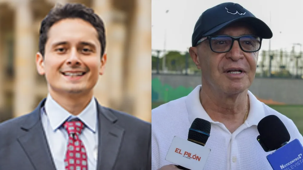 A Carlos Ferreira, presidente de Alianza (derecha), le pareció insuficiente el apoyo de la Alcaldía de Barrancabermeja.