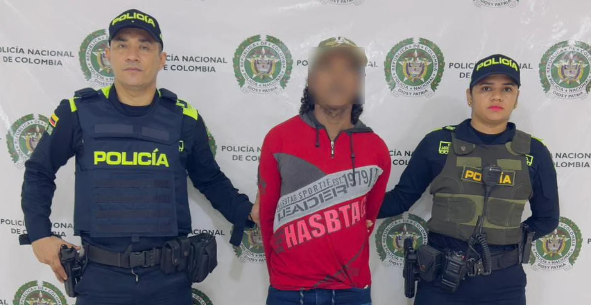 La captura se realizó durante operativos de control adelantados por la Policía en La Jagua de Ibirico. Foto: Policía.
