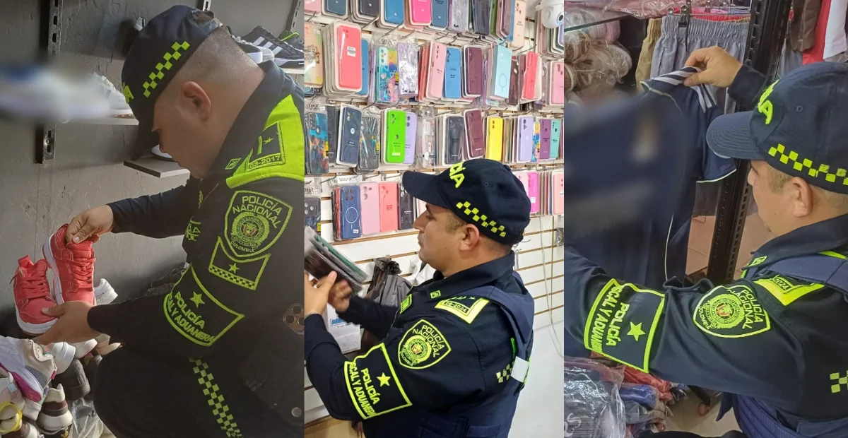 Más de 80 mil artículos de contrabando fueron aprehendidos en operativos de la Policía Fiscal y Aduanera en el departamento del Cesar. Foto: Policía.