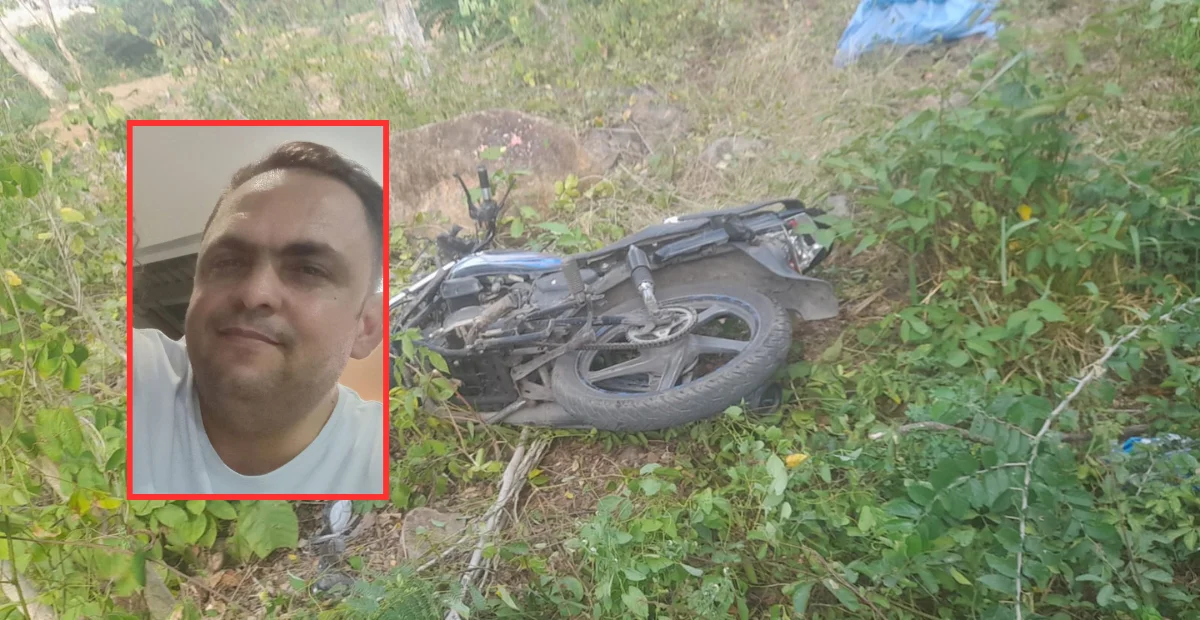 La víctima fatal fue identificada como Carlos Ernesto Rumbos Claro, de 47 años, quien se movilizaba como parrillero en la motocicleta. Foto: cortesía.